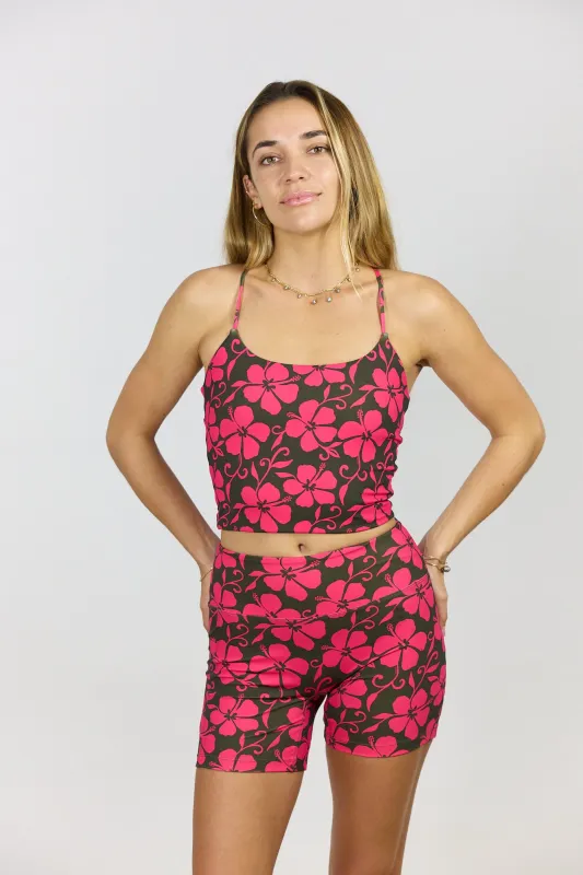 Cross-Back Active Tank - Pupukea Pink sold by Benoa Swim