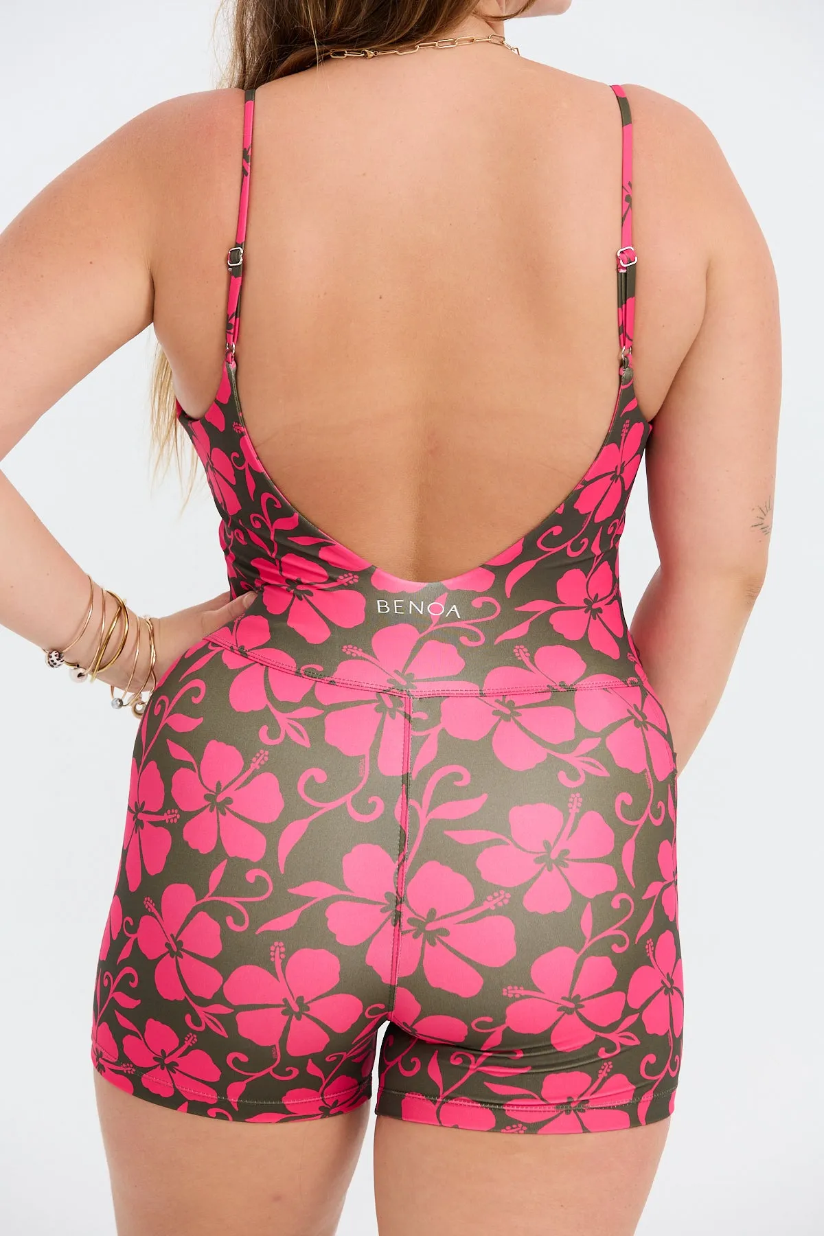 V-Neck Active Romper - Pupukea Pink sold by Benoa Swim product image thumbnail 5