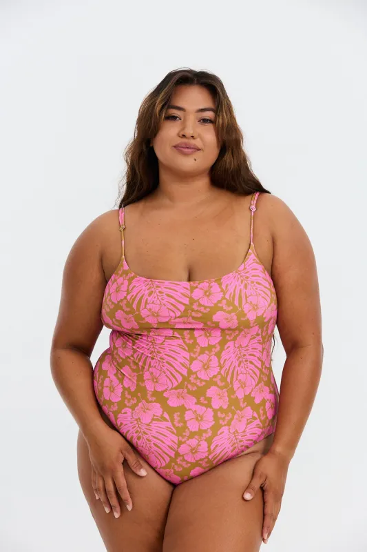 Makenna Curve One Piece - Garden sold by Benoa Swim