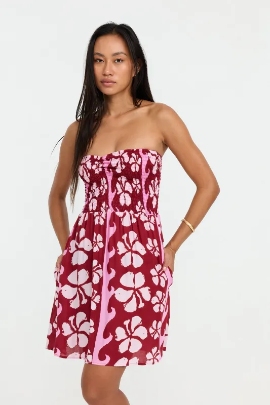 Caitie Mini Dress - Papeete made by Benoa Swim