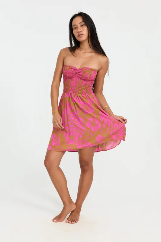 Caitie Mini Dress - Garden made by Benoa Swim