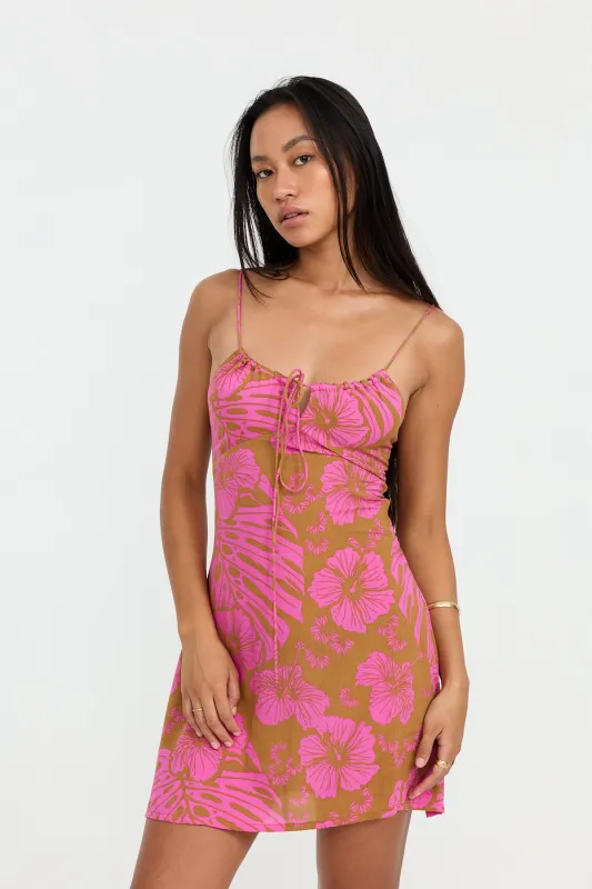Jaden Mini Dress - Garden sold by Benoa Swim