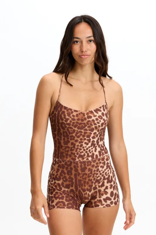 Cross-Back Active Romper - Sahara sold by Benoa Swim