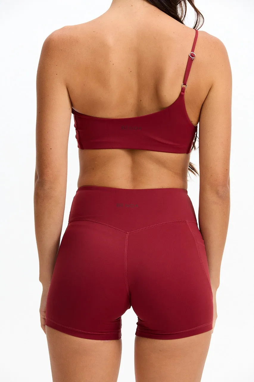 One Shoulder Sports Bra - Cherry sold by Benoa Swim product image thumbnail 5