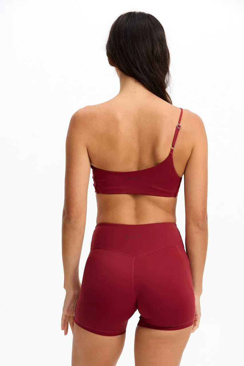 One Shoulder Sports Bra - Cherry sold by Benoa Swim product image thumbnail 2