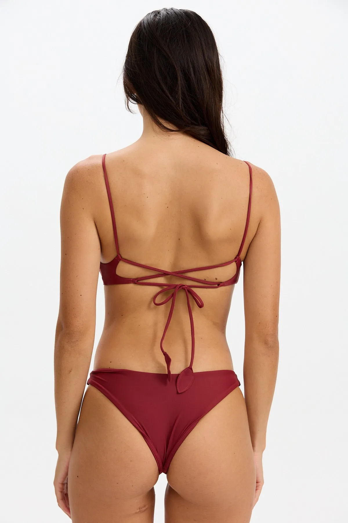 Zoe Top 2.0 - Cherry sold by Benoa Swim product image thumbnail 2