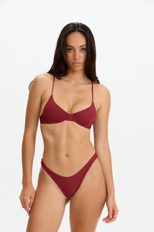 Flora Bottom - Cherry sold by Benoa Swim