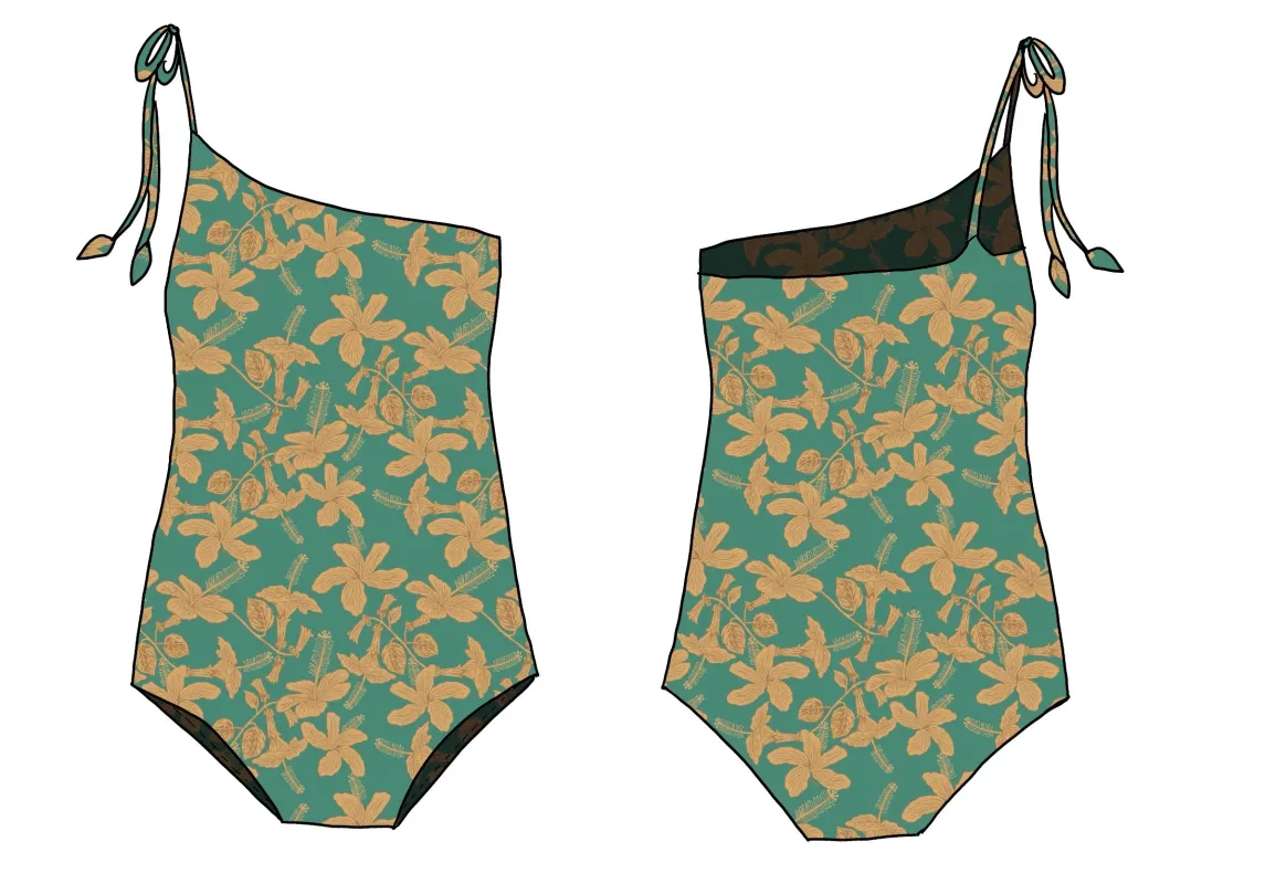 Makaio Curve One Piece - Tropics sold by Benoa Swim