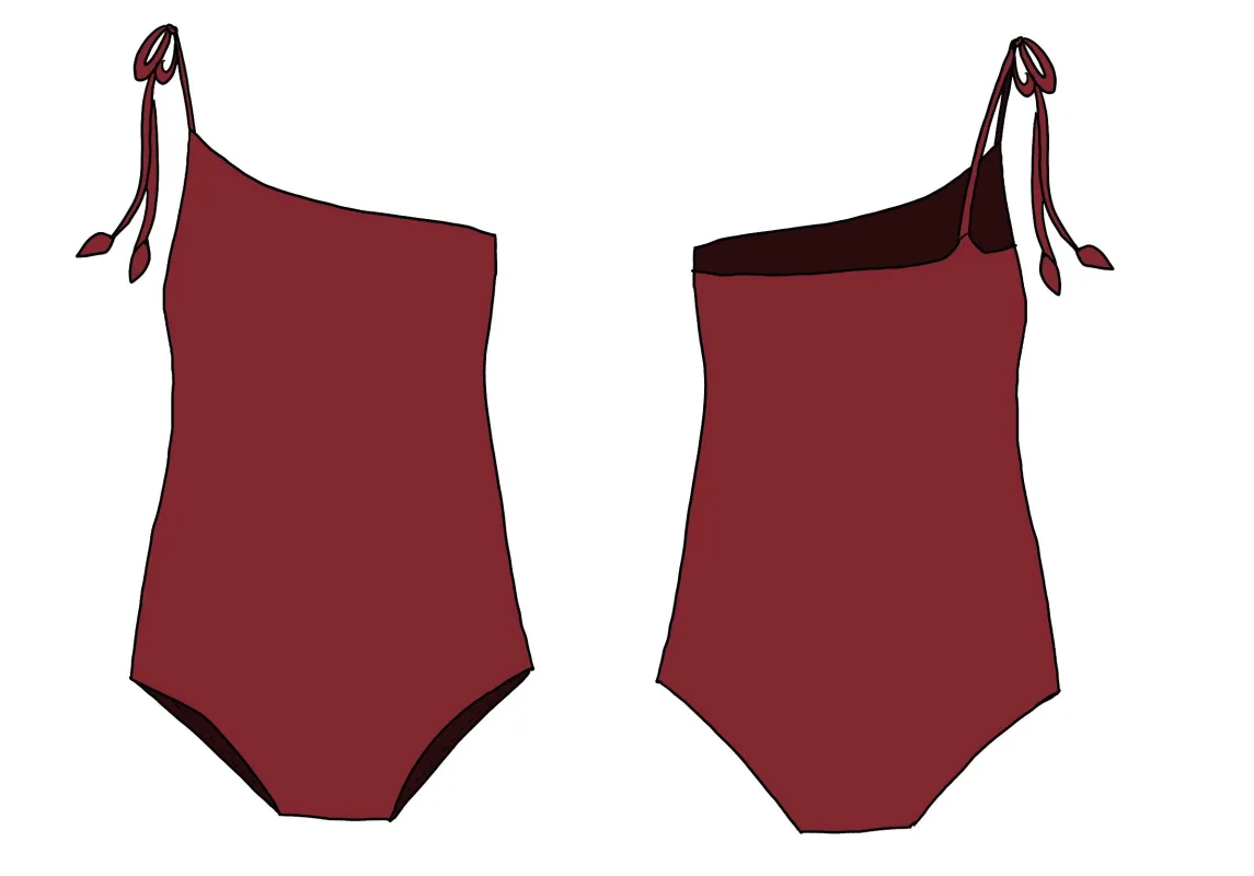 Makaio Curve One Piece - Cherry sold by Benoa Swim