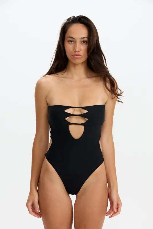 India One Piece 2.0 - Black sold by Benoa Swim