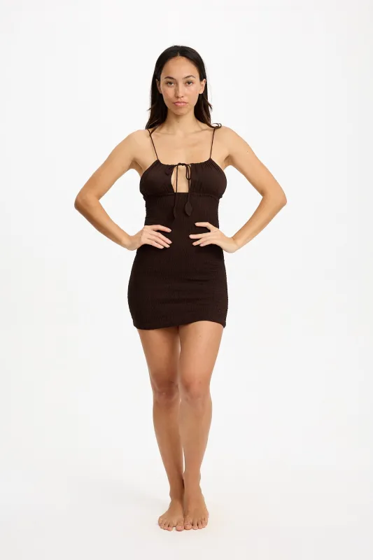 Mai Tai Mini Dress - Coconut made by Benoa Swim