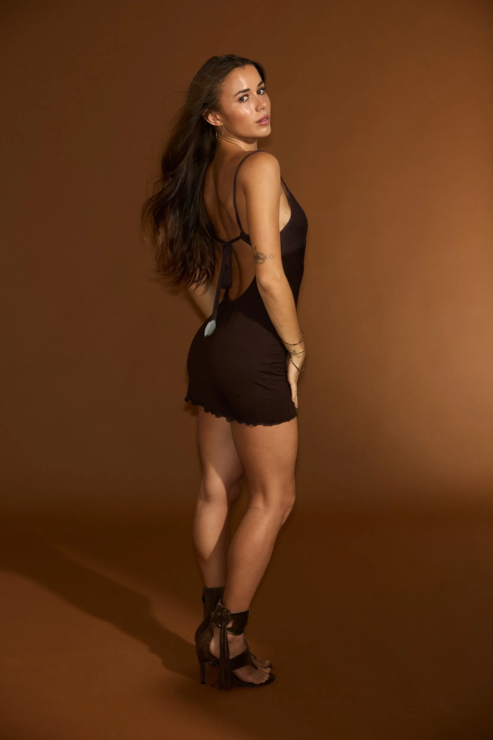 Ariana Dress- Shaved Chocolate sold by Benoa Swim product image thumbnail 3