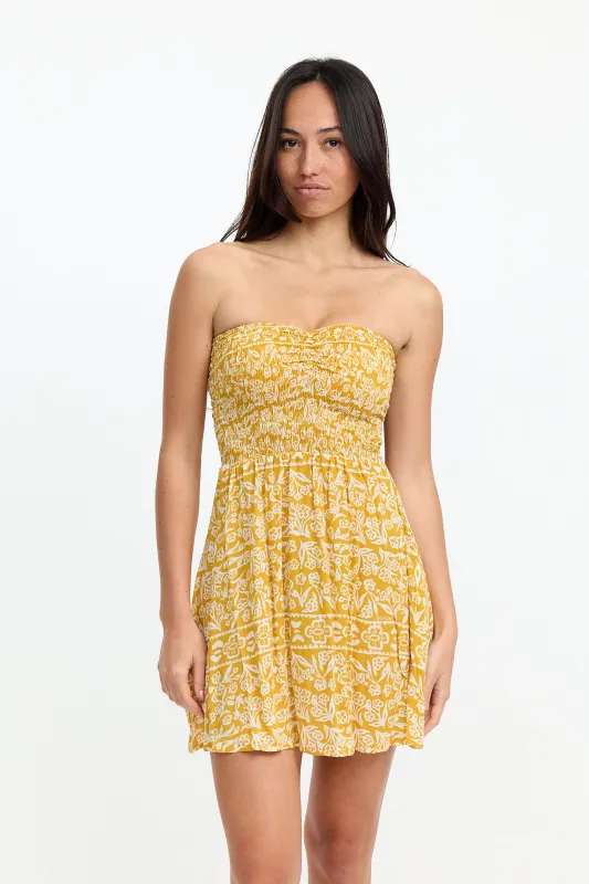 Caitie Mini Dress 2.0 - Goldie made by Benoa Swim