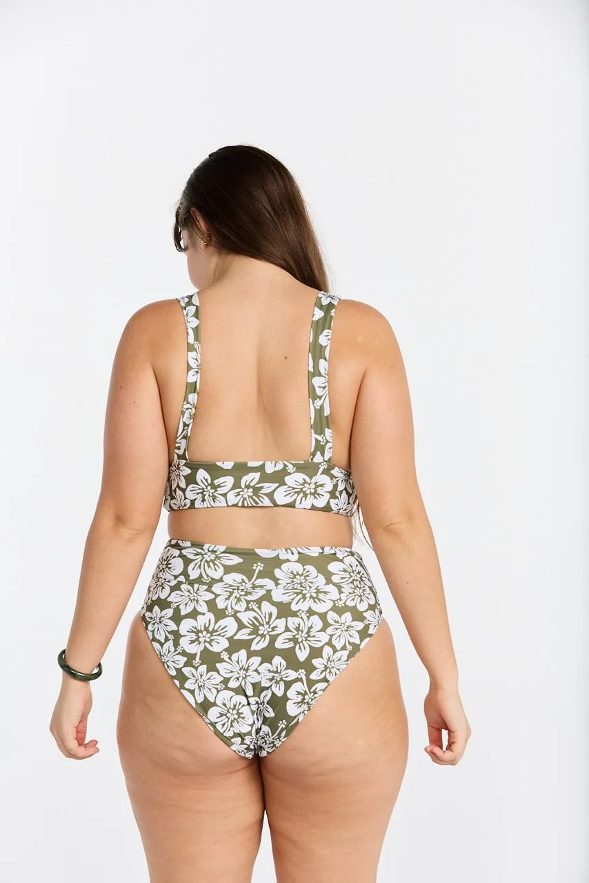 Keani Bottom - Green Batik sold by Benoa Swim product image thumbnail 2