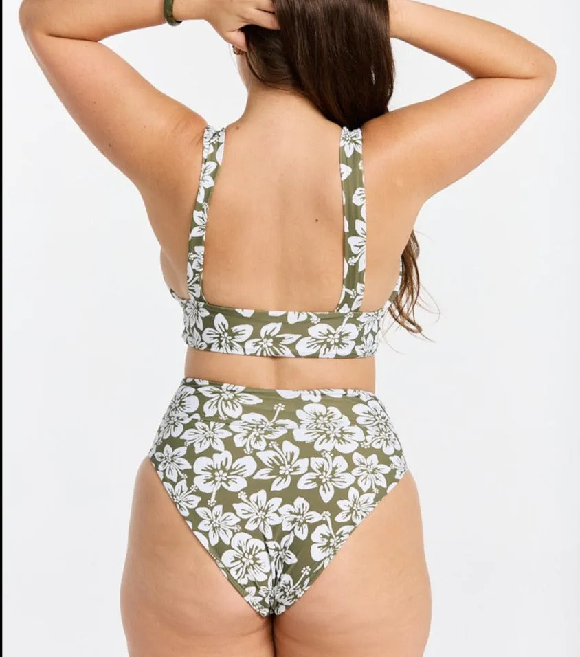 Keani Bottom - Green Batik sold by Benoa Swim product image thumbnail 5