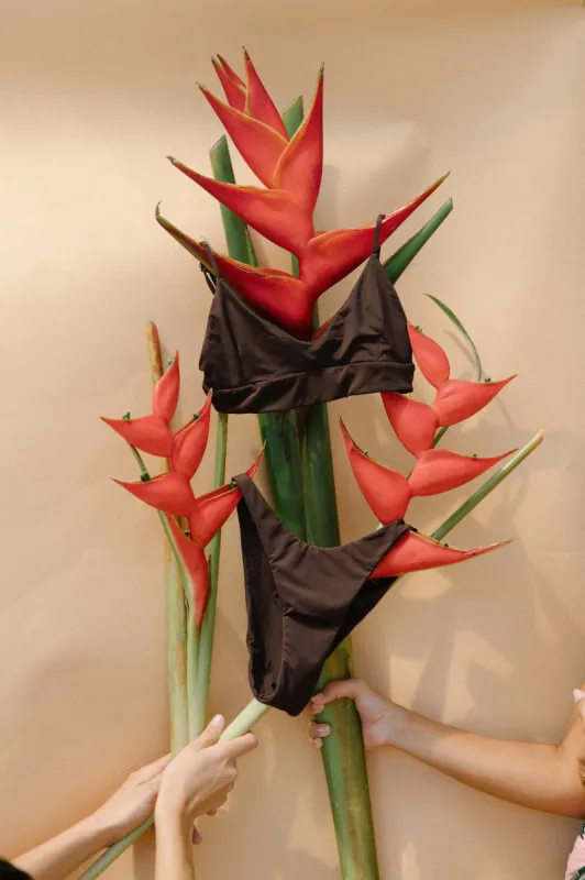 On My Way Bralette - Kukui sold by Benoa Swim