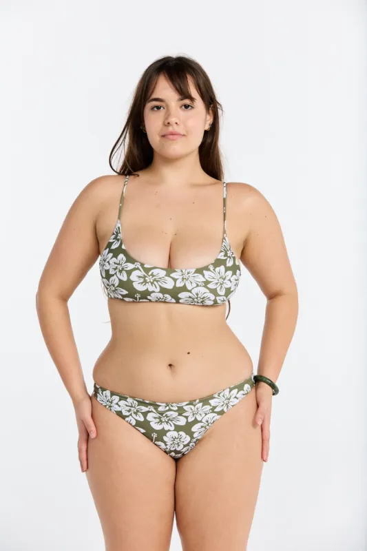 Babe Top - Green Batik sold by Benoa Swim