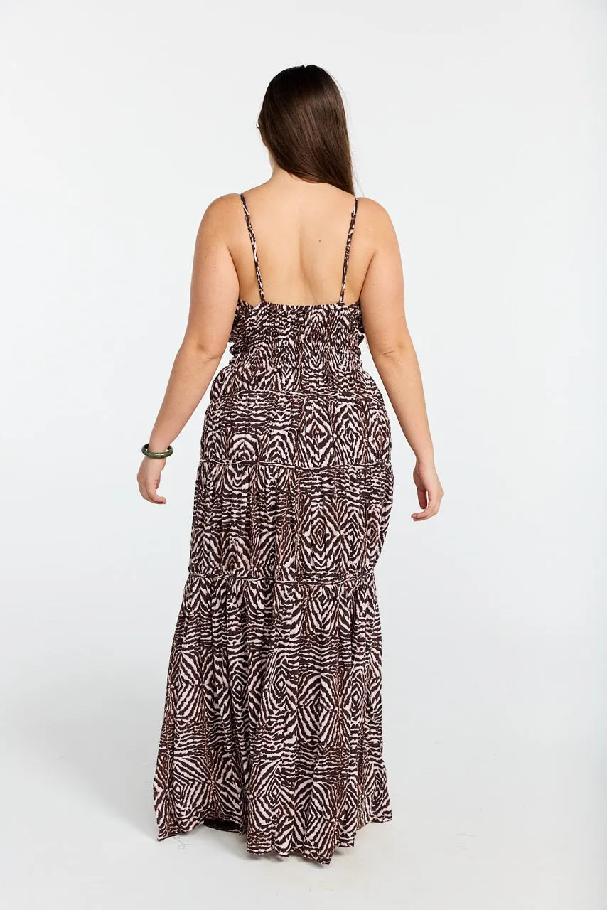 Maluhia Maxi Dress - Safari sold by Benoa Swim product image thumbnail 5