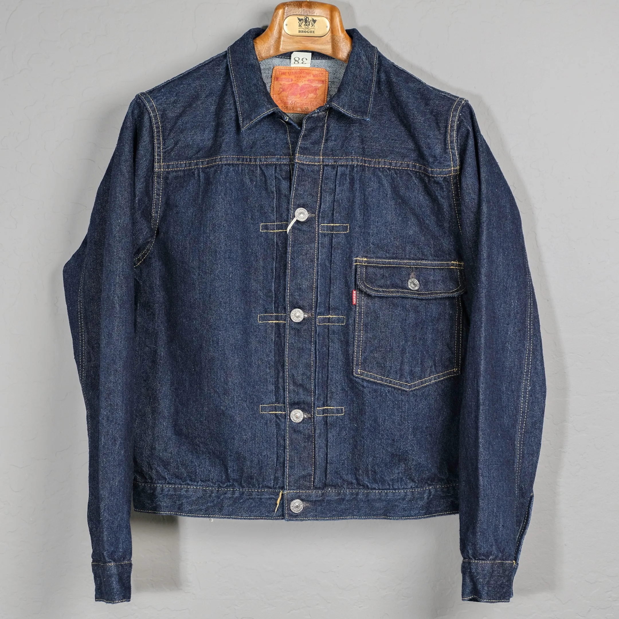 Freewheelers Lot 506XX Denim Jacket 1946-1947 Model sold by Brogue