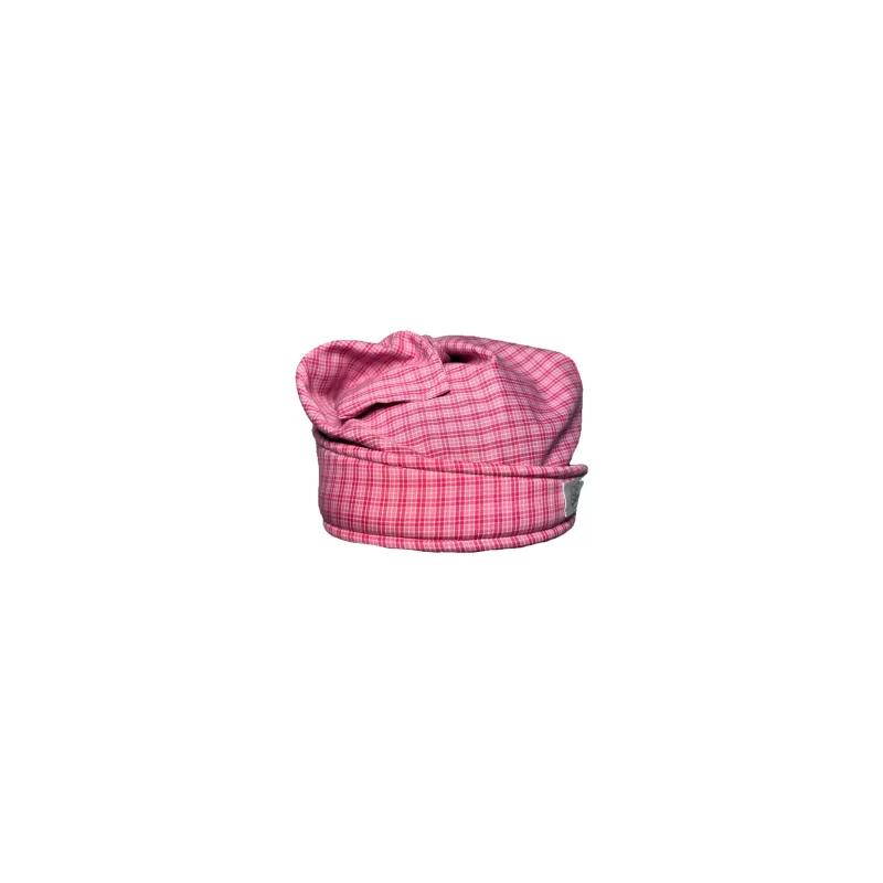 Pink headwear made by Scuer