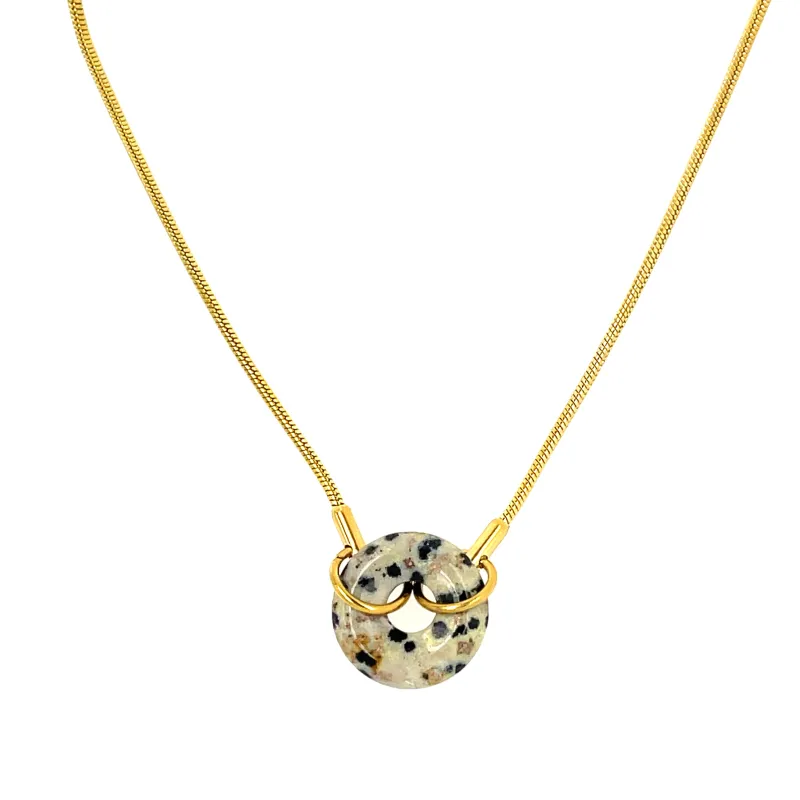 Alessandra - Cream Stone Necklace sold by Love Ellison