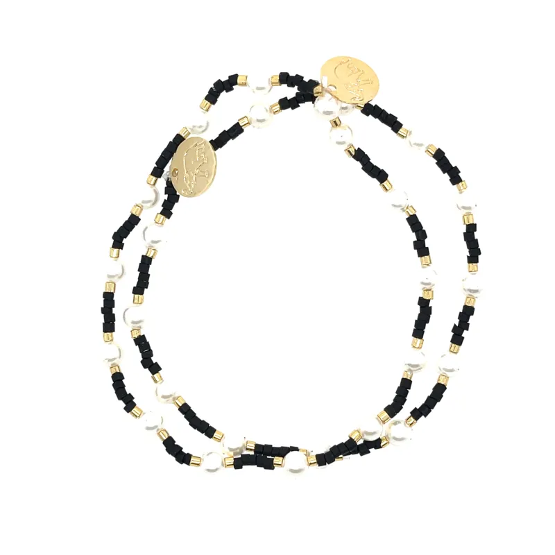 Taryn - Black and Gold Bracelet sold by Love Ellison