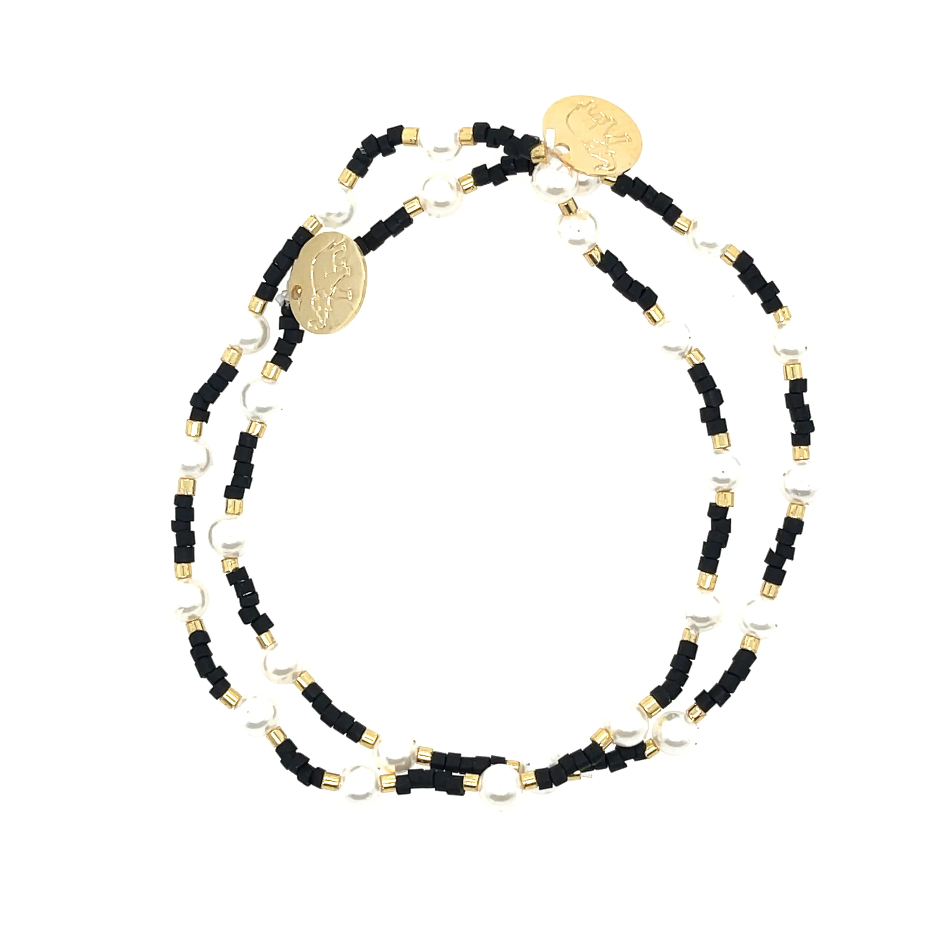 Taryn - Black and Gold Bracelet sold by Love Ellison