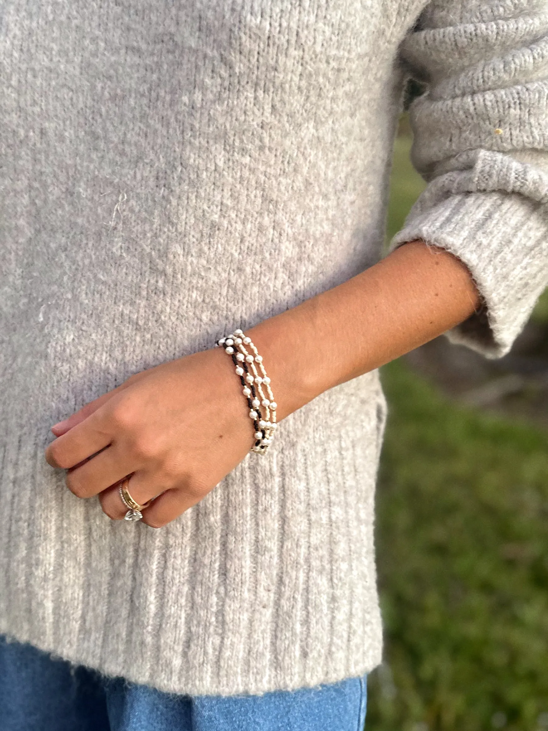 Taryn - Black and Gold Bracelet sold by Love Ellison product image thumbnail 2