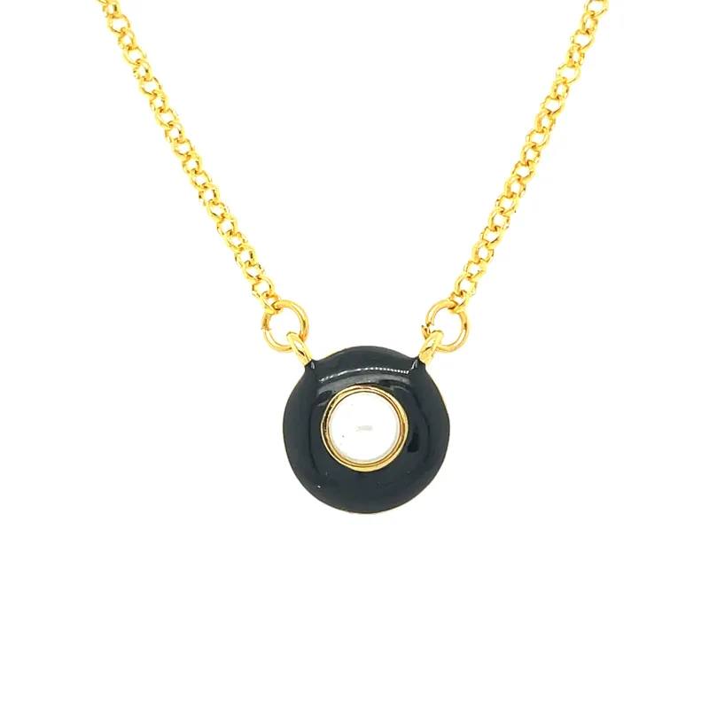 The Incircle Black Necklace sold by Love Ellison