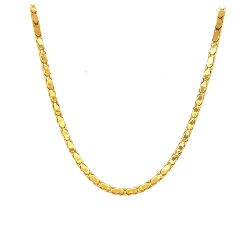 Golden Snake Chain Necklace made by Love Ellison