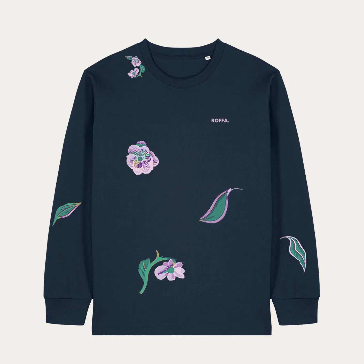 ROFFA. heavy t-shirt long sleeve oversized - AOP Bloemen sold by Rotterdam Brands product image thumbnail 5