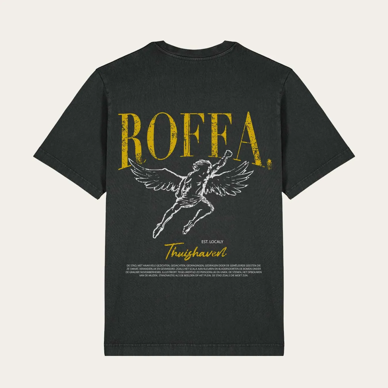 ROFFA. washed oversized t-shirt - Thuishaven - 100% organisch katoen sold by Rotterdam Brands product image thumbnail 2