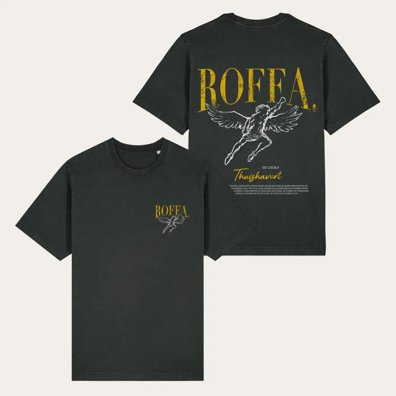 ROFFA. washed oversized t-shirt - Thuishaven - 100% organisch katoen sold by Rotterdam Brands