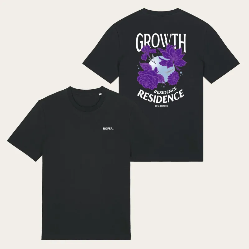 ROFFA. t-shirt regular zwart - Growth Residence - 100% organisch katoen sold by Rotterdam Brands