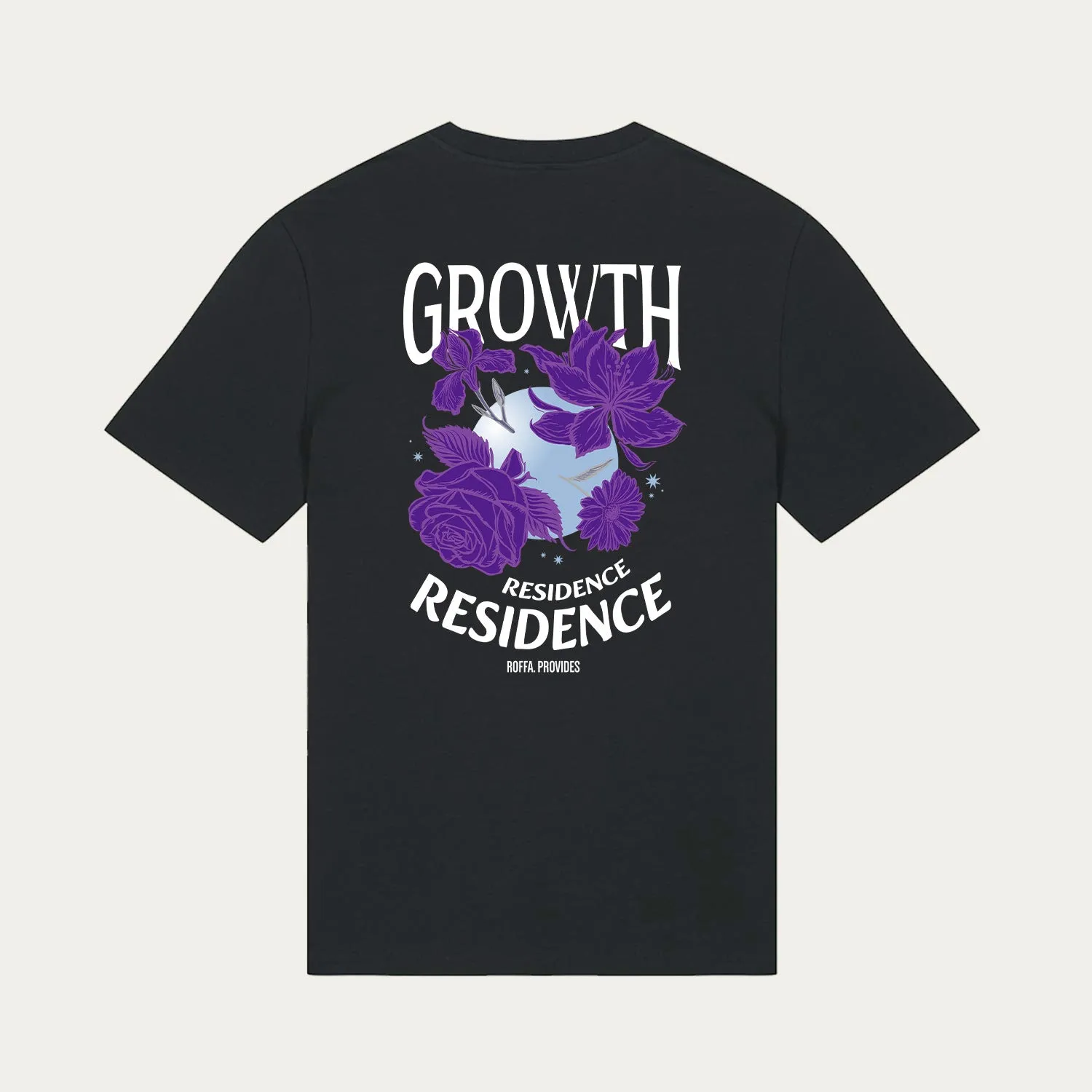 ROFFA. t-shirt regular zwart - Growth Residence - 100% organisch katoen sold by Rotterdam Brands product image thumbnail 2