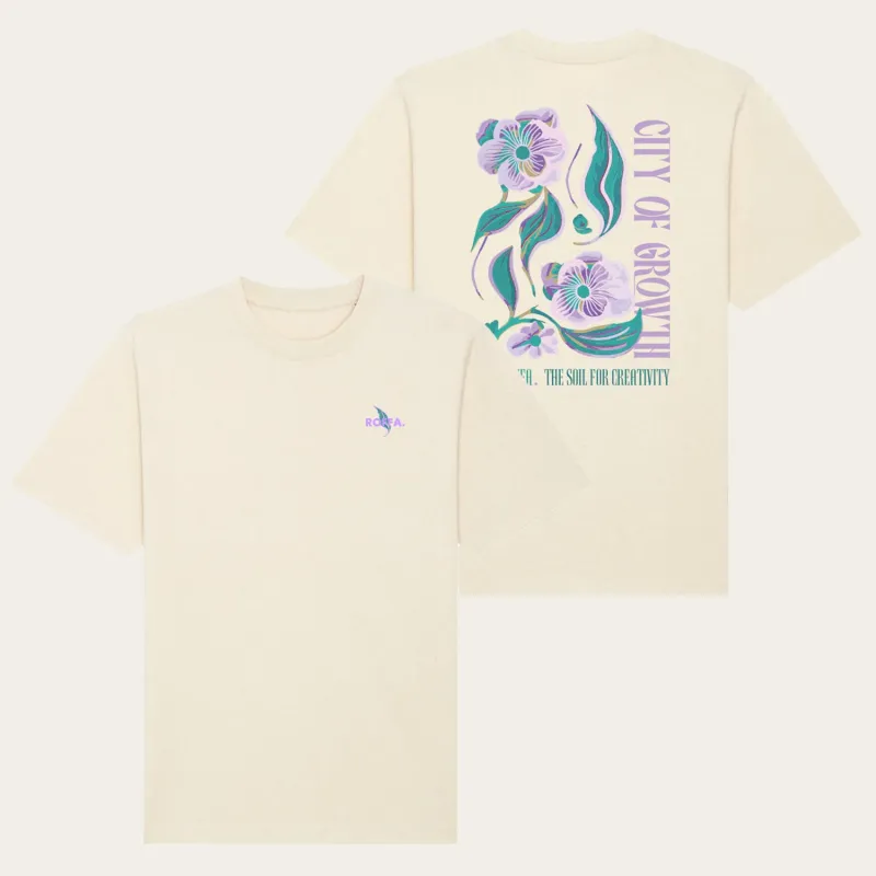 ROFFA. heavy t-shirt oversized - City of growth - 100% organisch katoen sold by Rotterdam Brands