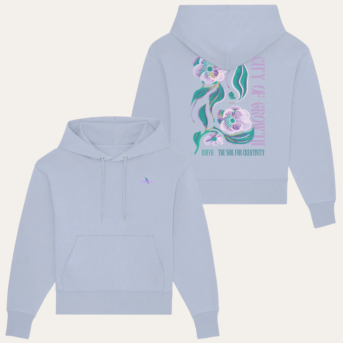 ROFFA. hoodie classic - City of Growth - 100% organisch katoen sold by Rotterdam Brands product image thumbnail 2