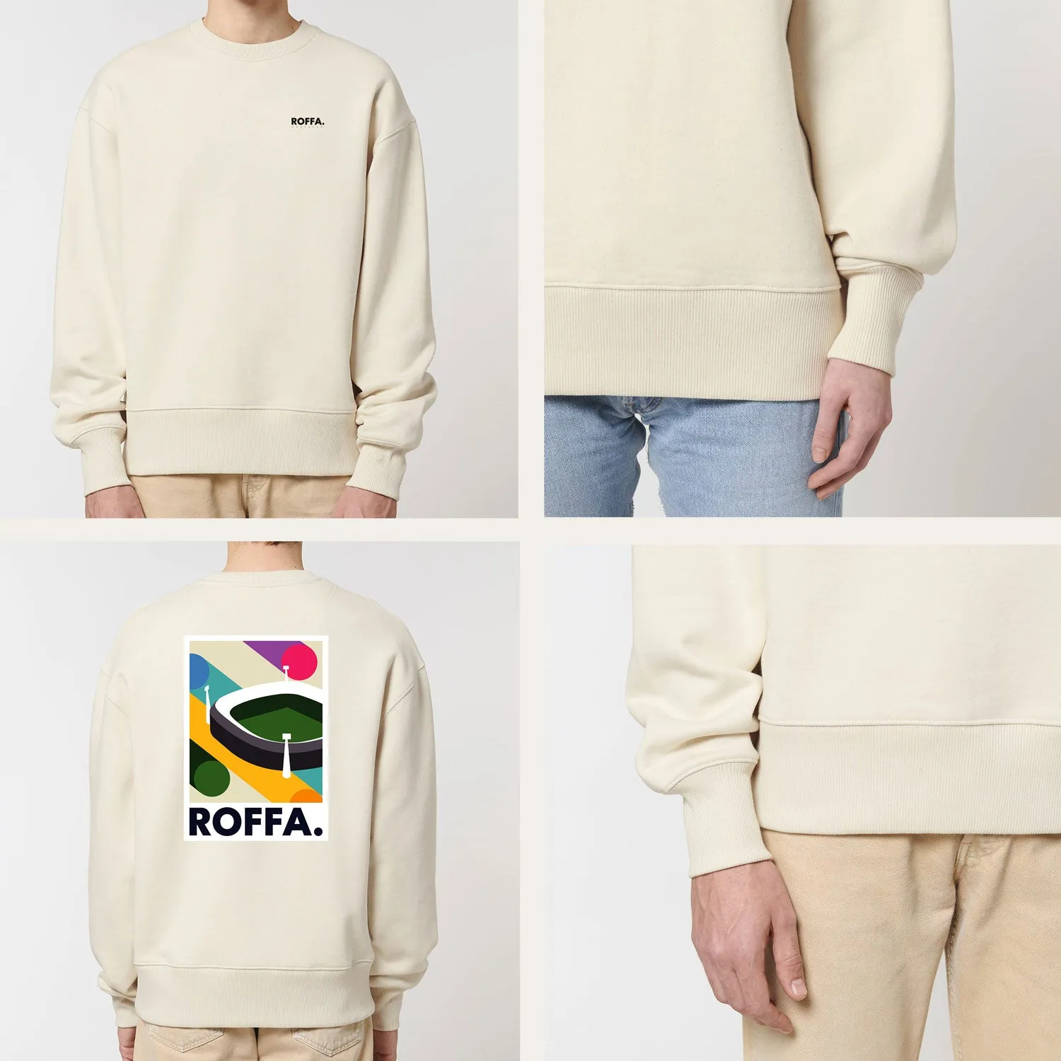 ROFFA. heavy sweater oversized - de Kuip - 100% organisch katoen sold by Rotterdam Brands product image thumbnail 5