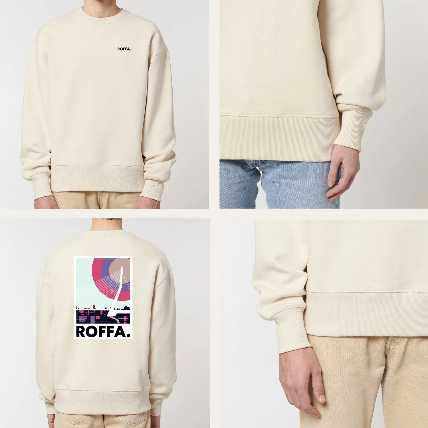 ROFFA. heavy sweater oversized - de Zwaan - 100% organisch katoen sold by Rotterdam Brands product image thumbnail 5
