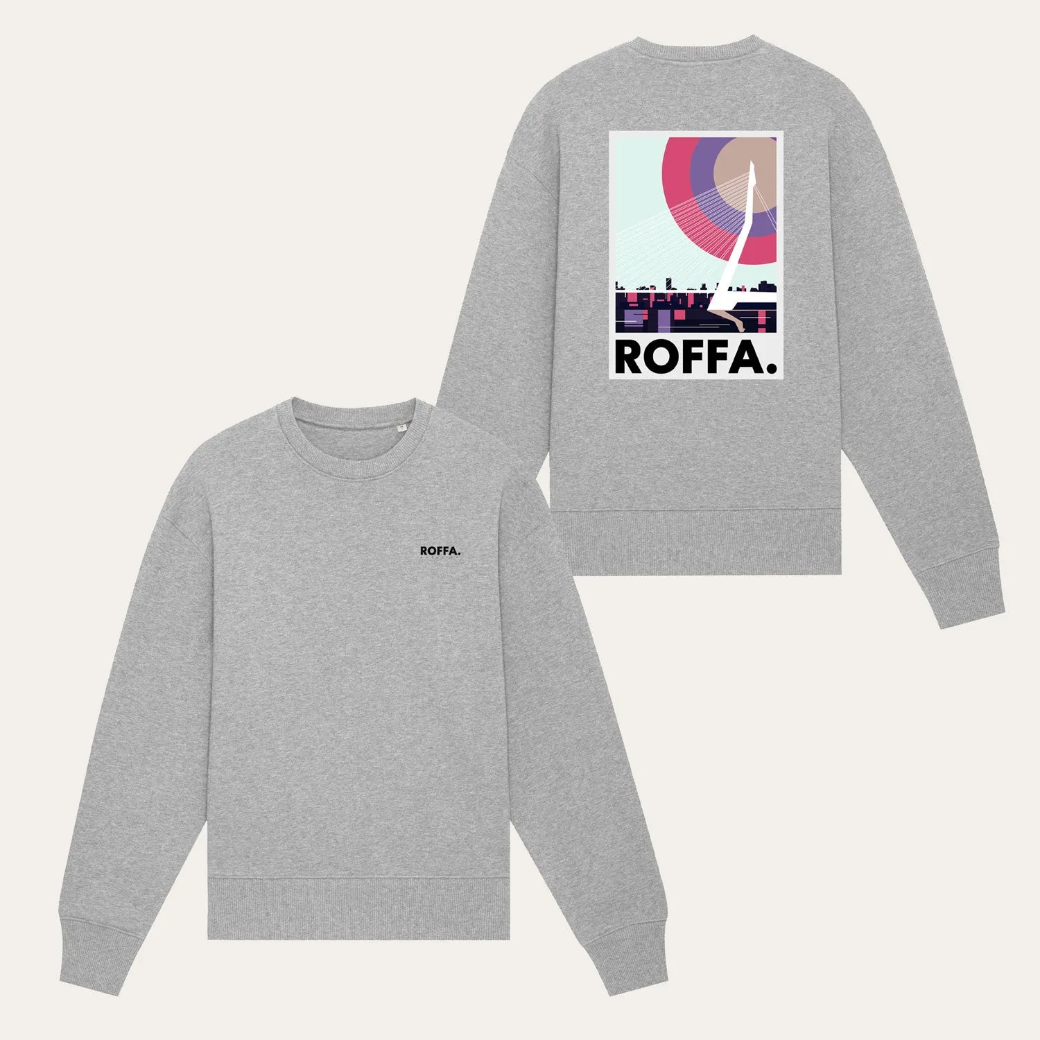 ROFFA. heavy sweater oversized - de Zwaan - 100% organisch katoen sold by Rotterdam Brands