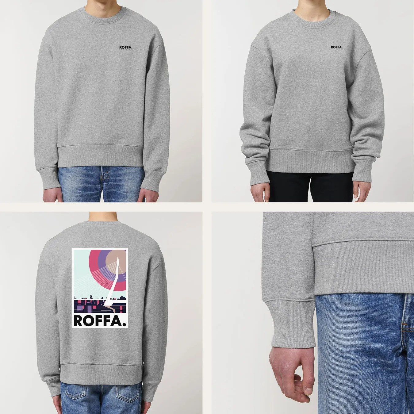ROFFA. heavy sweater oversized - de Zwaan - 100% organisch katoen sold by Rotterdam Brands product image thumbnail 2