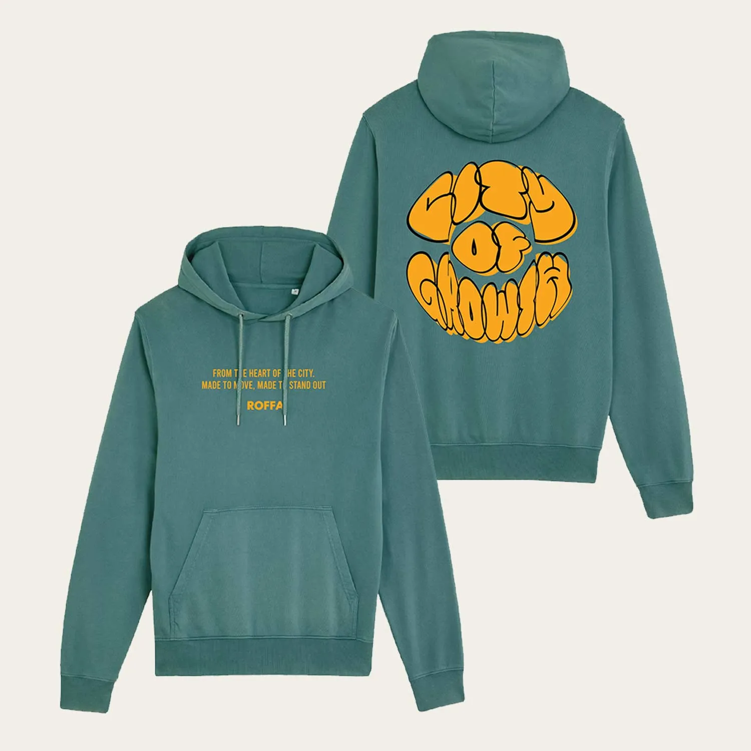 ROFFA. comfort vintage hoodie - From the heart - 100% organisch katoen sold by Rotterdam Brands product image thumbnail 3