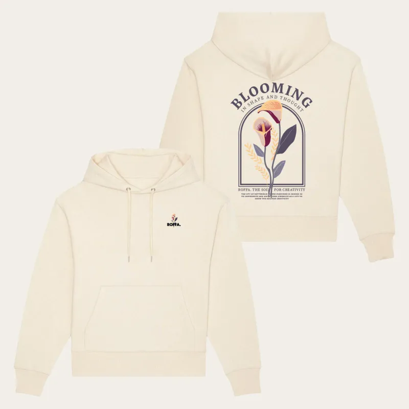 ROFFA. hoodie classic natuurlijk wit - Blooming - 100% organisch katoen made by Rotterdam Brands