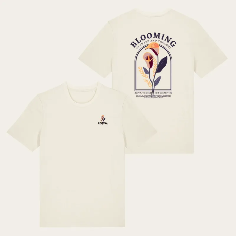 ROFFA. t-shirt regular natuurlijk wit - BLOOMING - 100% organisch katoen sold by Rotterdam Brands