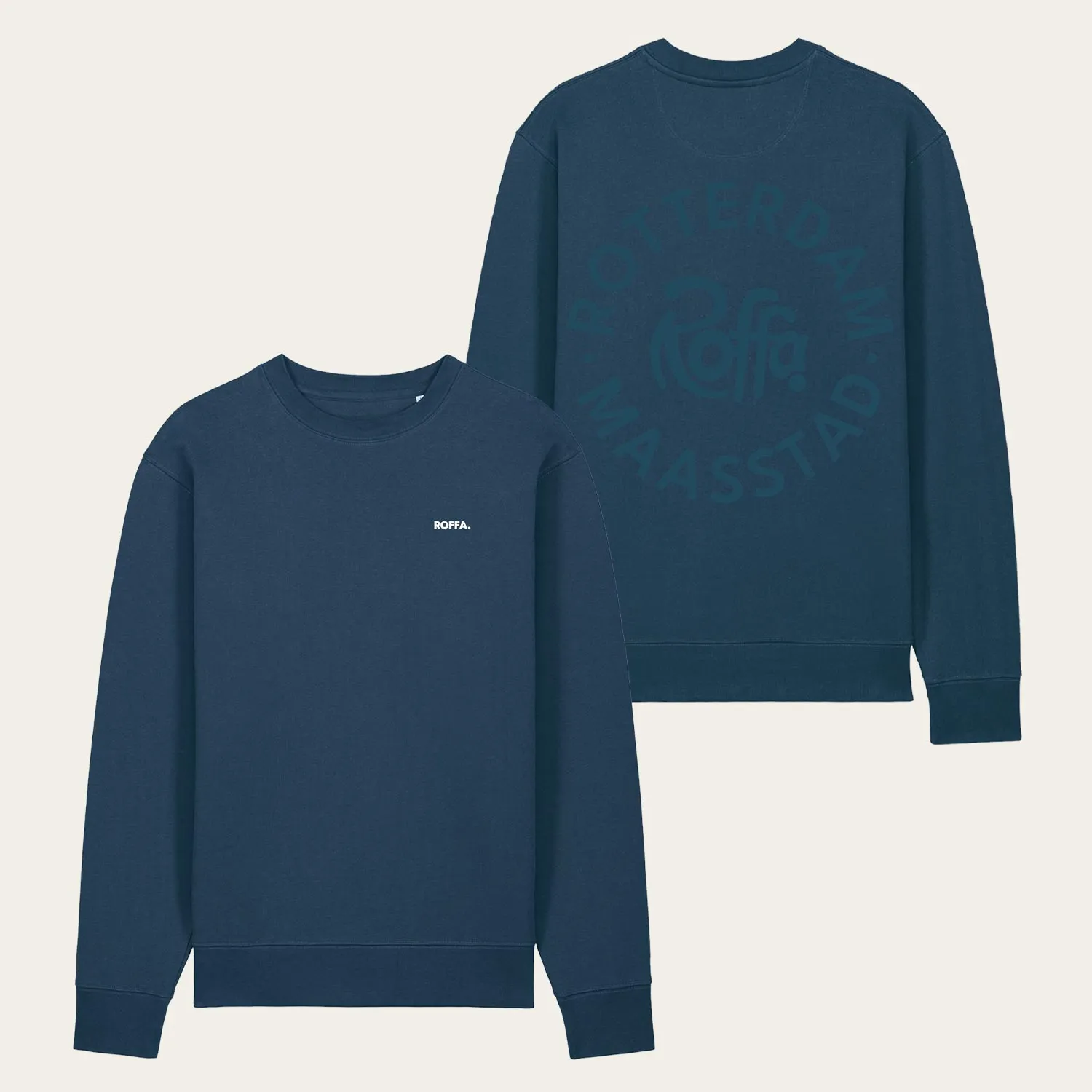 ROFFA. sweater regular - Maasstad rond - 100% organisch katoen sold by Rotterdam Brands