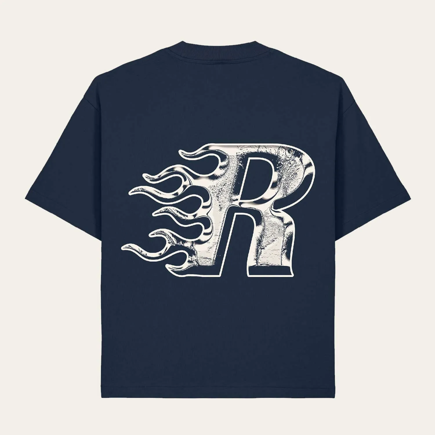 ROFFA. heavy oversized t-shirt - Flaming R - 100% organisch katoen sold by Rotterdam Brands product image thumbnail 5