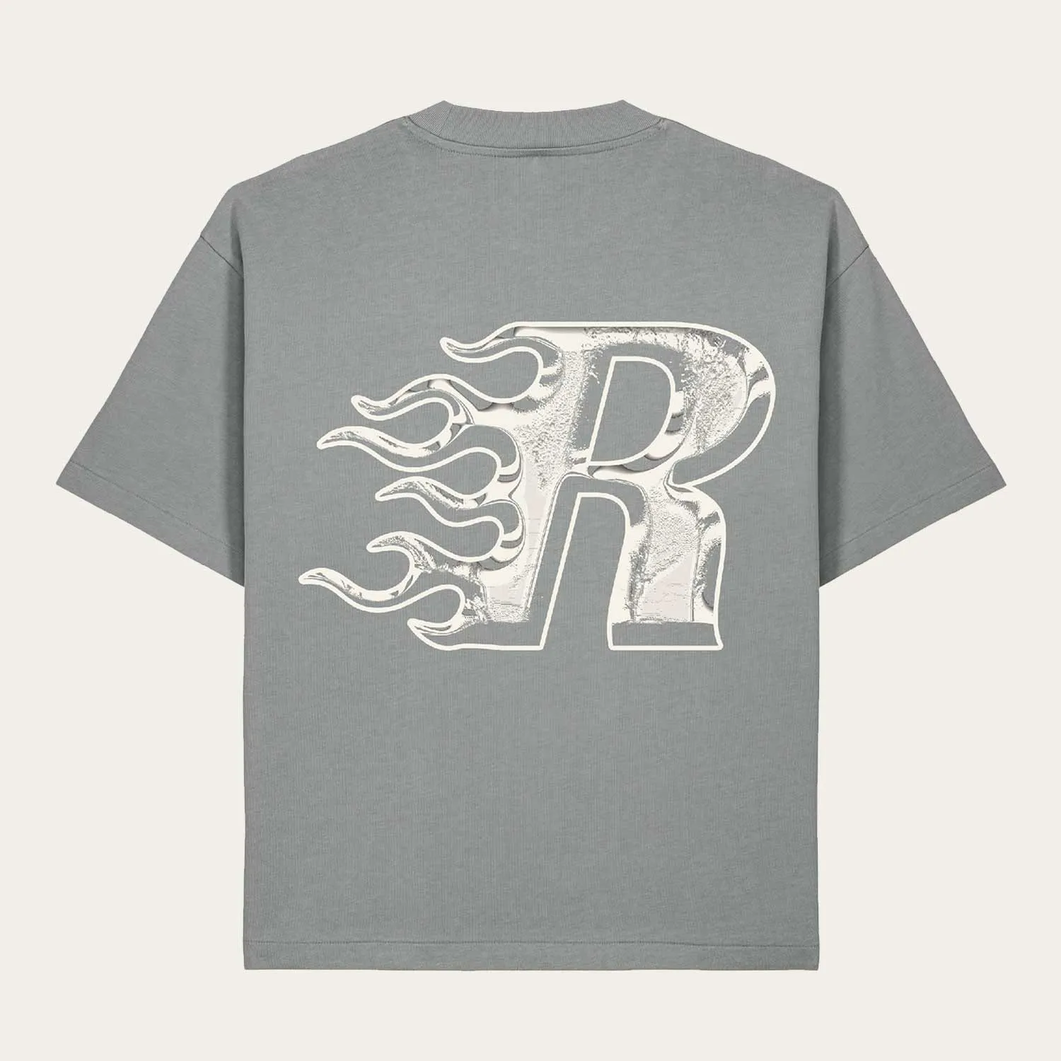 ROFFA. heavy oversized t-shirt - Flaming R - 100% organisch katoen sold by Rotterdam Brands product image thumbnail 2
