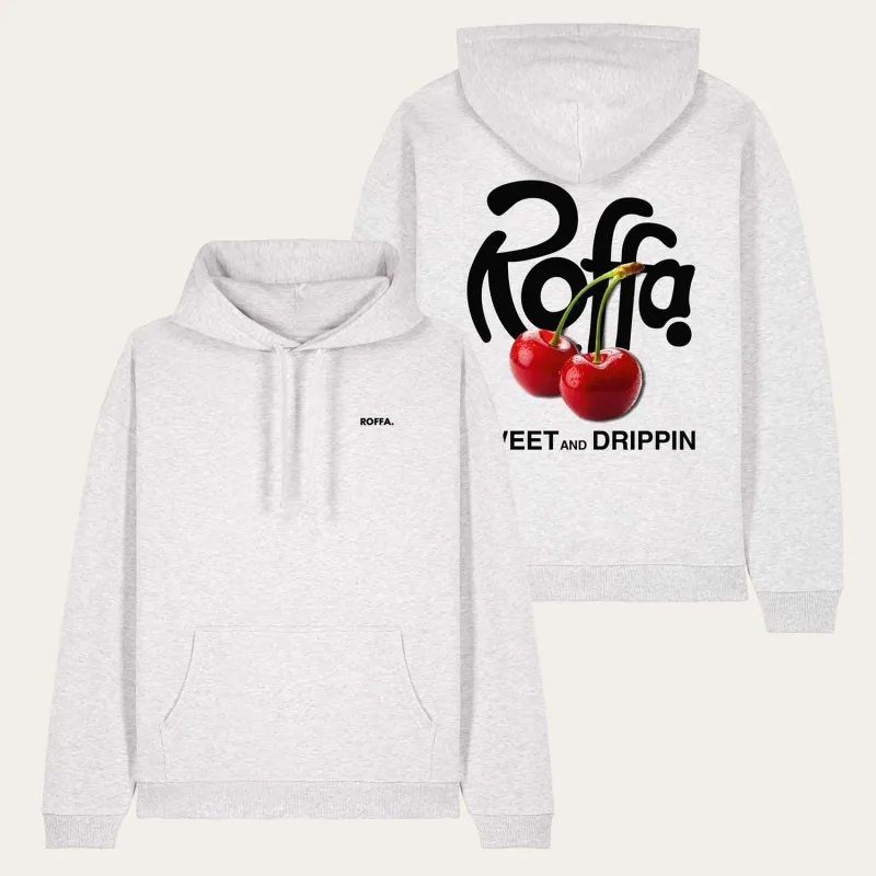 ROFFA. hoodie oversized oatmeal - Cherry - 100% organisch katoen sold by Rotterdam Brands