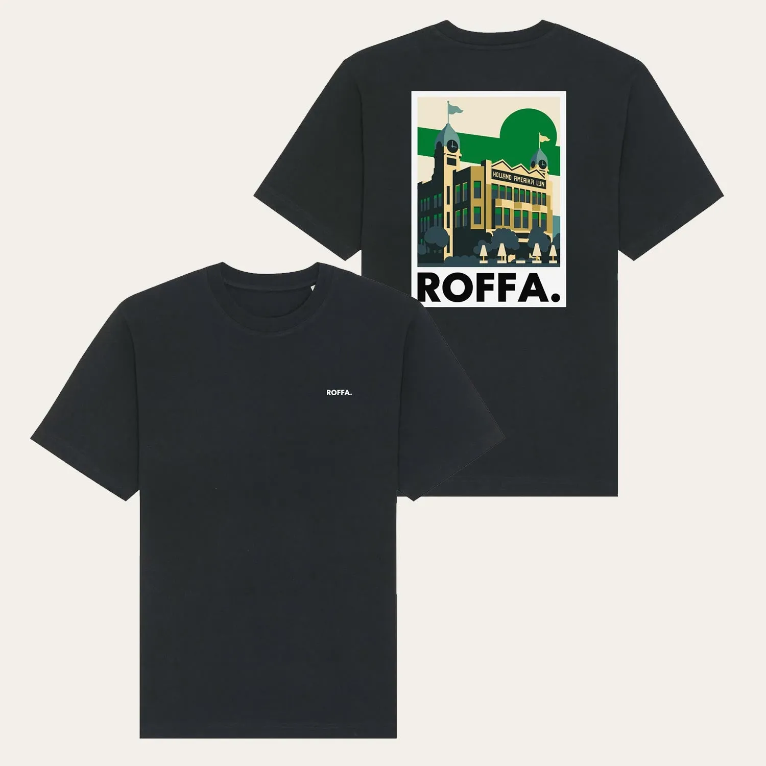 ROFFA. heavy t-shirt oversized - Hotel New York - 100% organisch katoen sold by Rotterdam Brands