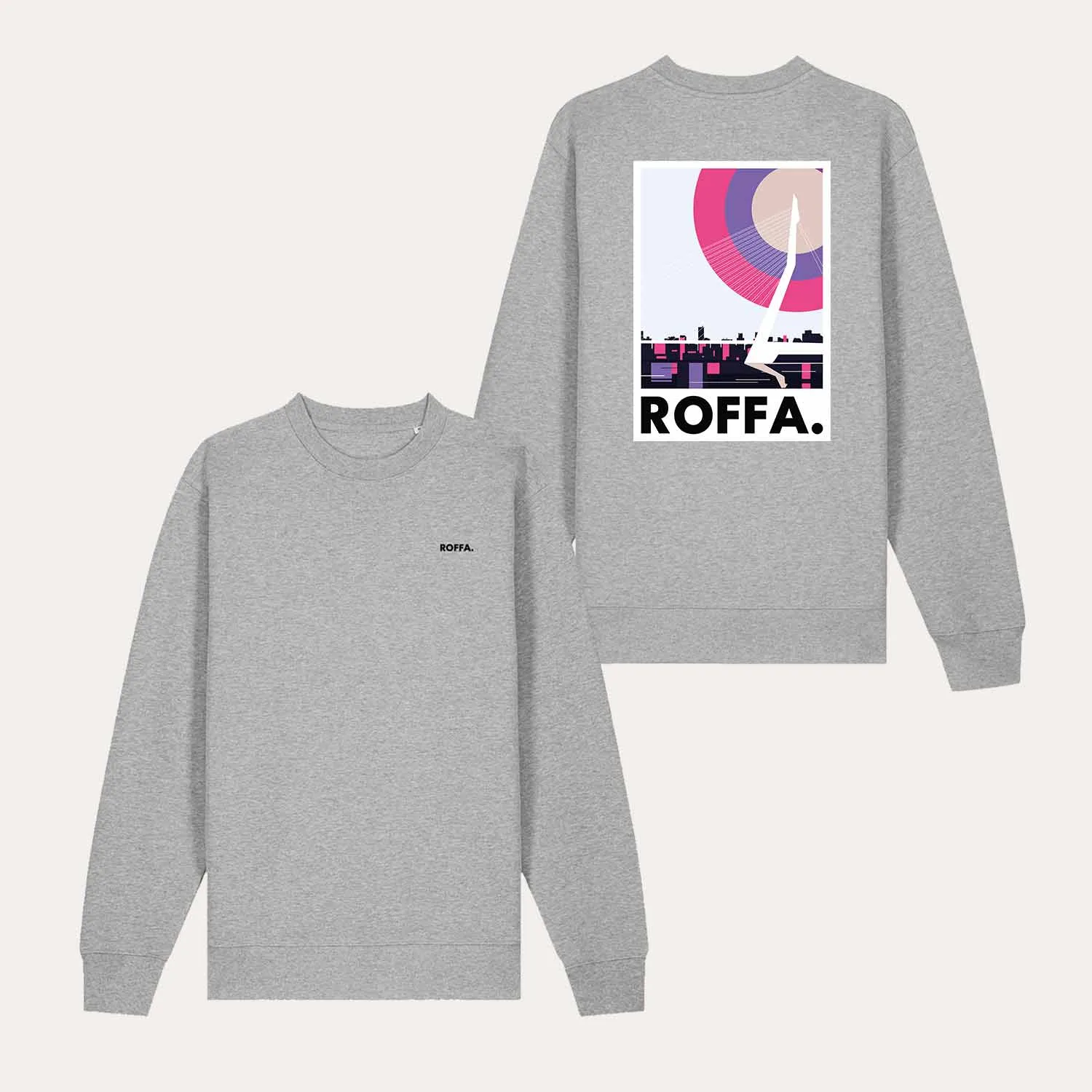 ROFFA. sweater regular - Zwaan - 100% organisch katoen sold by Rotterdam Brands